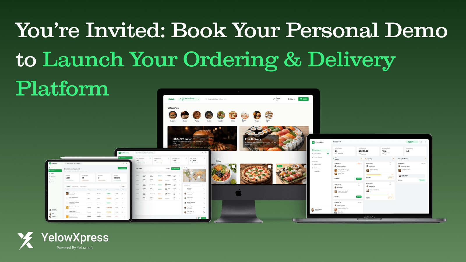 Book a Demo to Launch Your Ordering & Delivery Platform