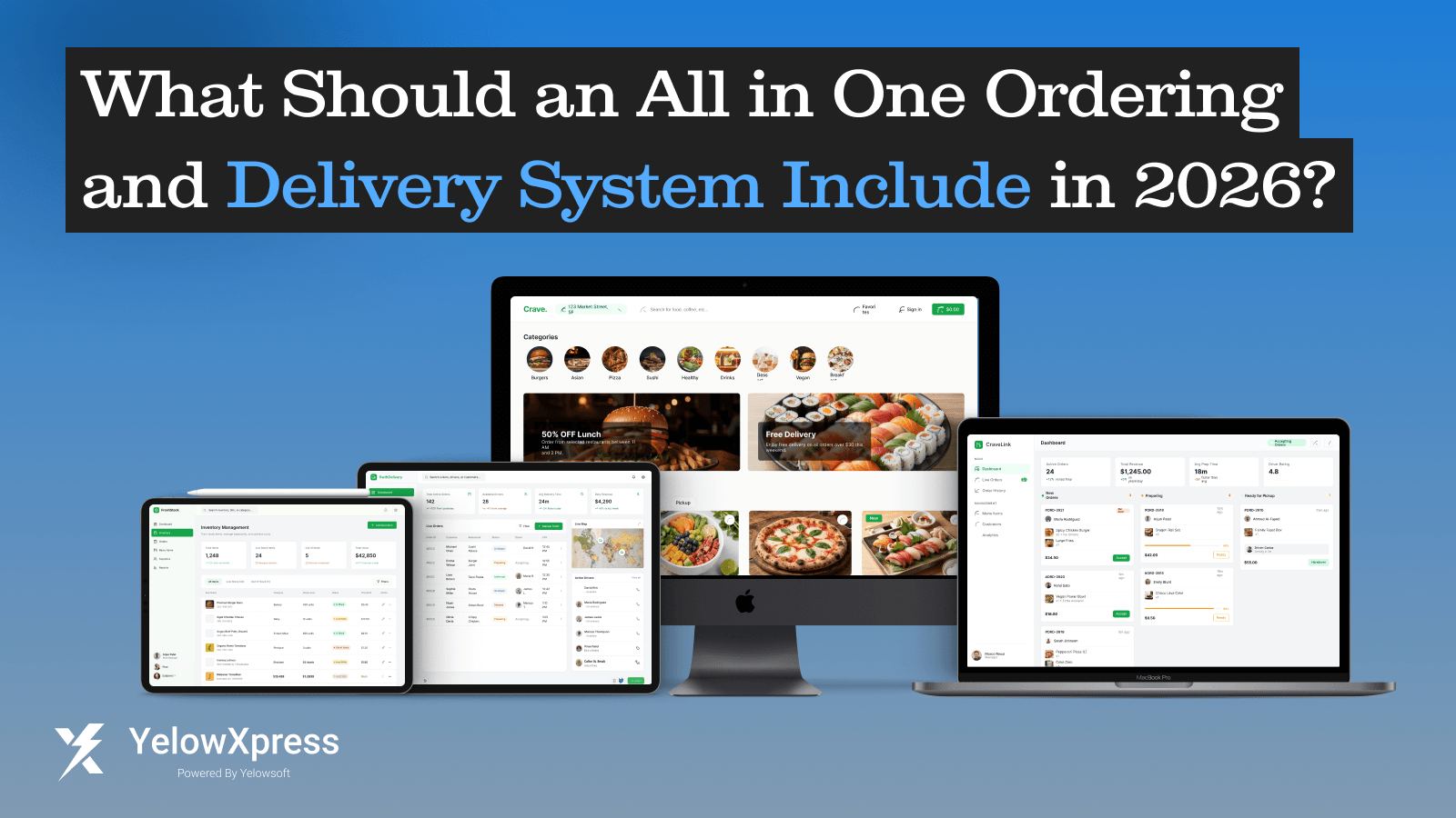 All in One Ordering and Delivery System in 2026 | Yelowsoft