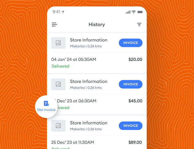 Invoice History & Search