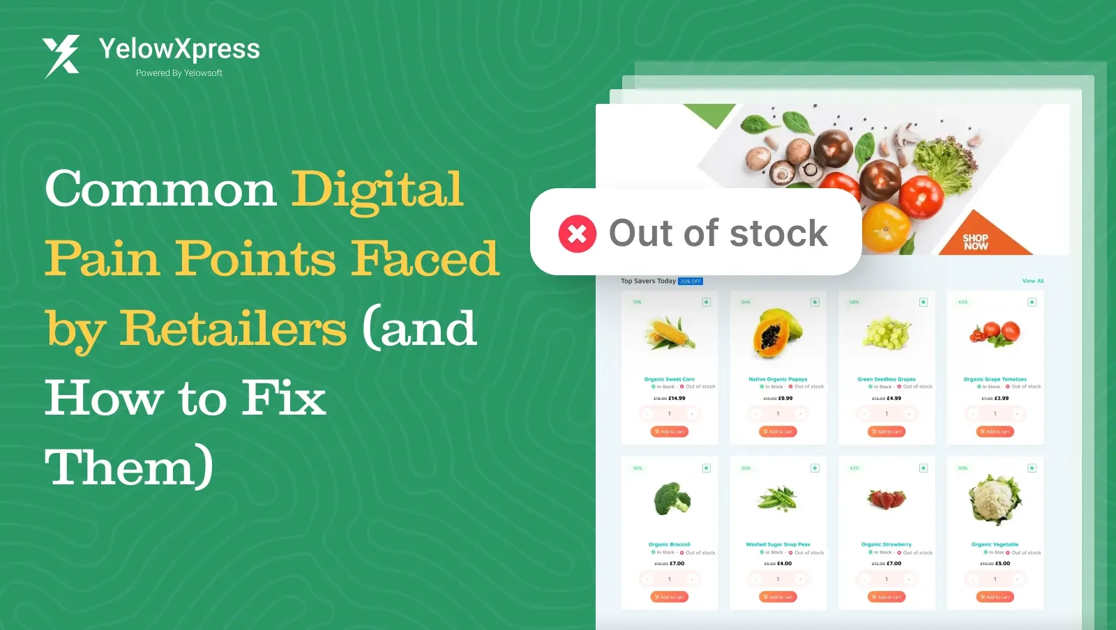 Retailers Digital Pain Points & How To Fix Them | Yelowxpress